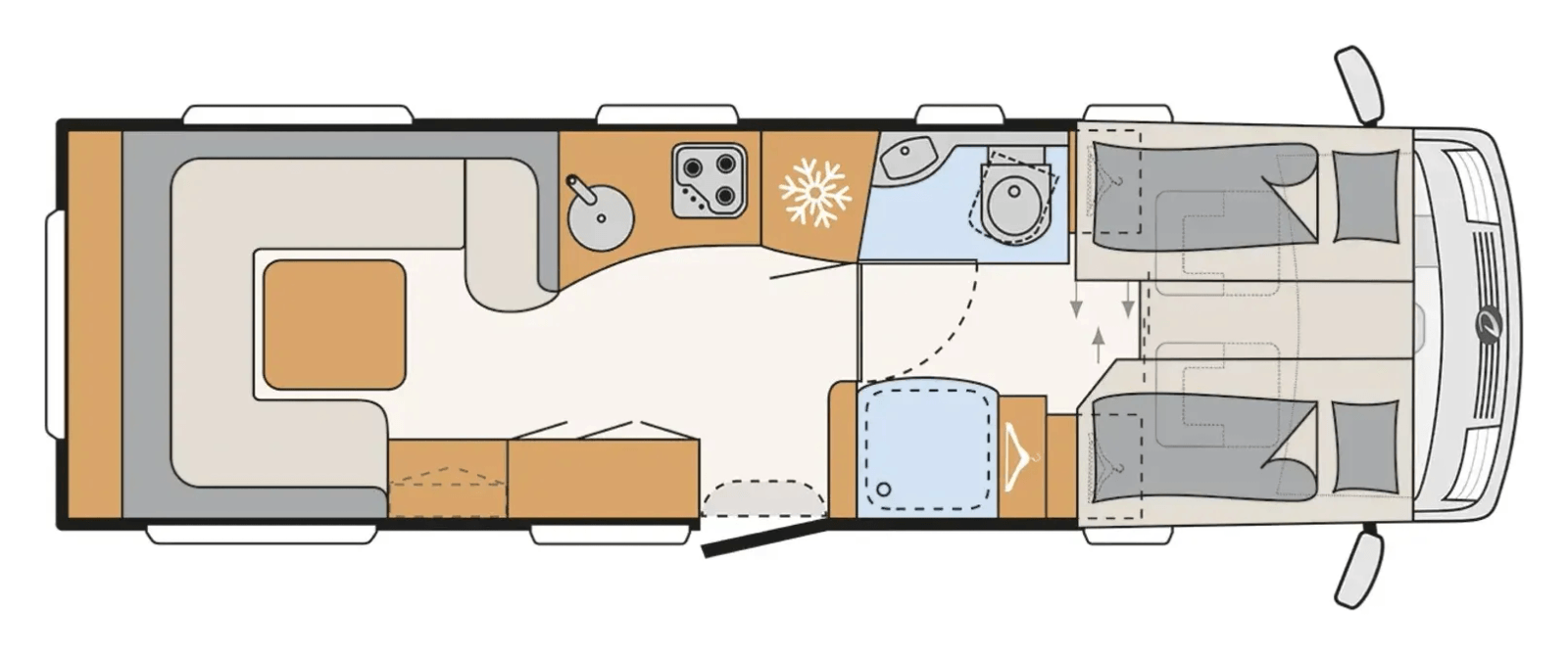 Grundriss Dethleffs Alpa I 7820-2