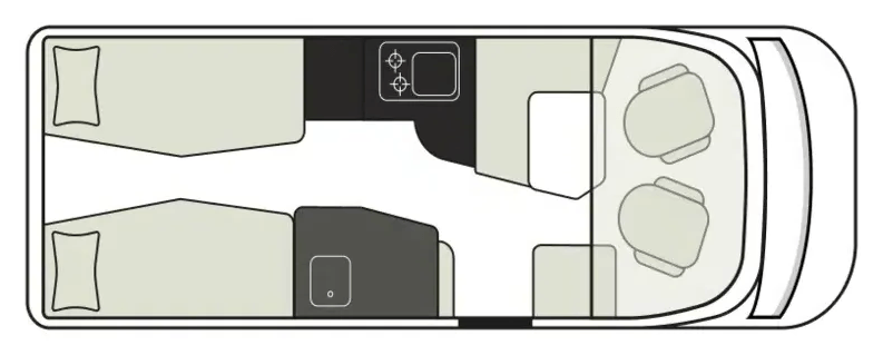 Grundriss Hymer B-Klasse ModernComfort BlackLine I 600
