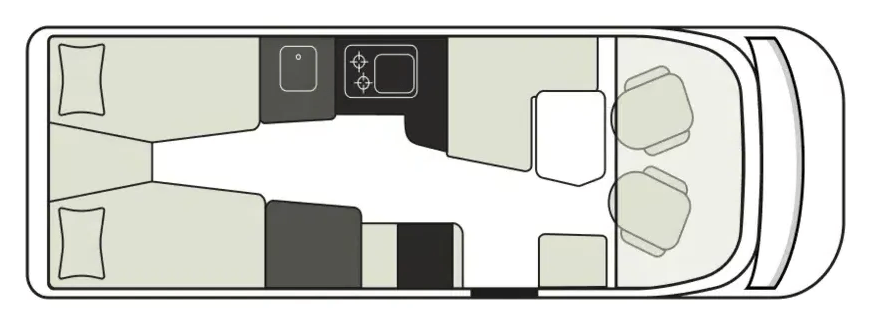 Grundriss Hymer B-Klasse MasterLine BlackLine I 780