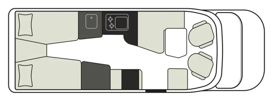 Grundriss Hymer B-Klasse MasterLine BlackLine T 780