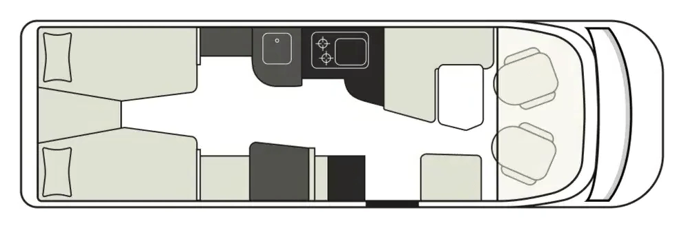 Grundriss Hymer B-Klasse MasterLine BlackLine I 880