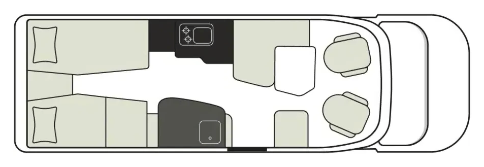 Grundriss Hymer Tramp S 585