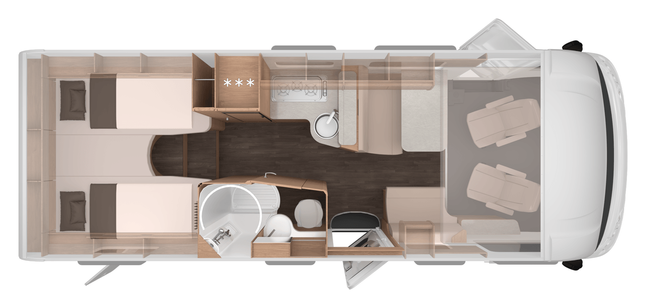 Grundriss KNAUS L!VE I 700 MEG