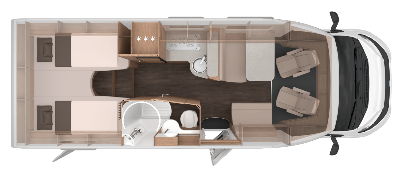 Grundriss KNAUS L!VE TI 700 MEG