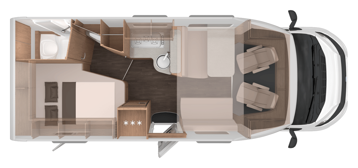 Grundriss KNAUS L!VE WAVE 650 MF