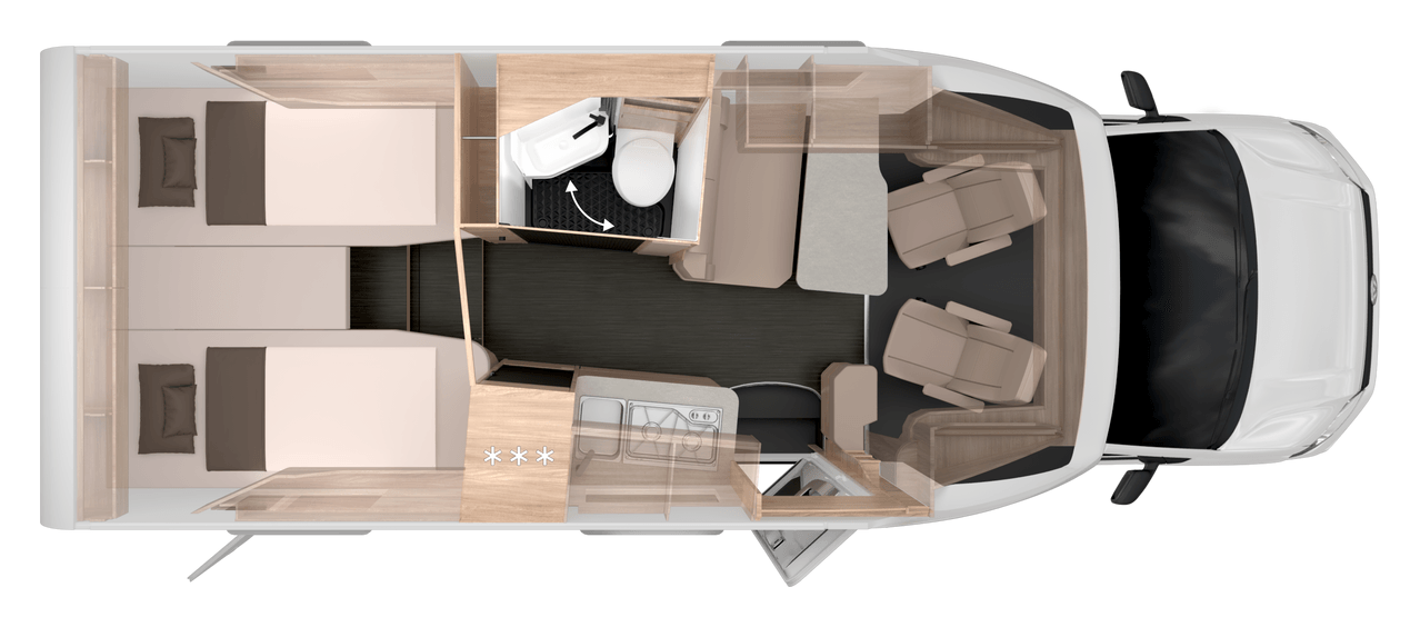 Grundriss KNAUS VAN TI PLUS 650 MEG