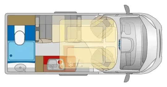 Grundriss Pössl H-Line Concorde Compact