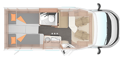 Grundriss WEINSBERG CaraCompact EDITION [PEPPER] 580 MEG